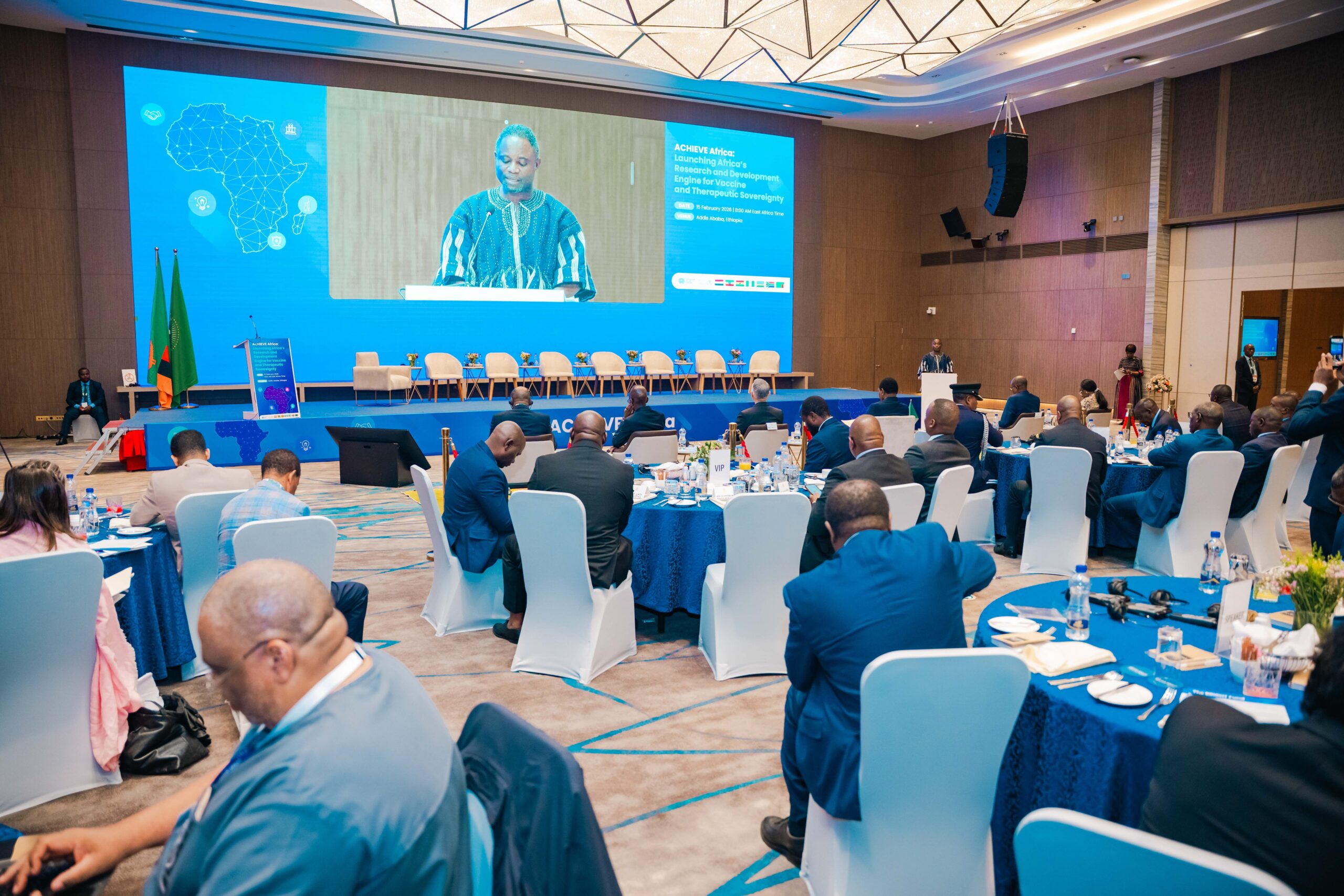 Speaker at the official launch of ACHIEVE Africa, Addis Ababa, 15 February 2026. Credit: IVI